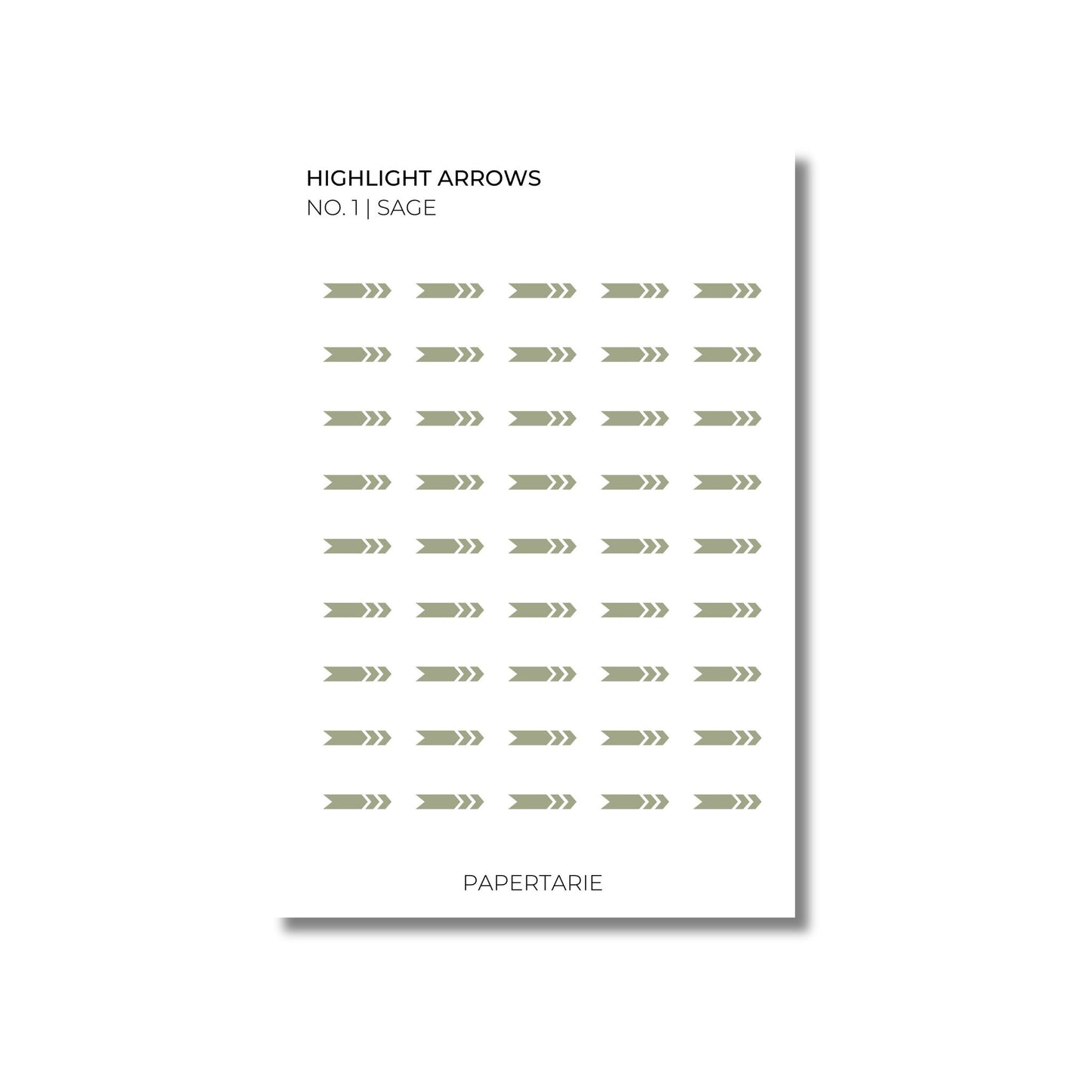 Highlight Arrow Stickers | Transparent | Standard Size | Planner Stickers | Options