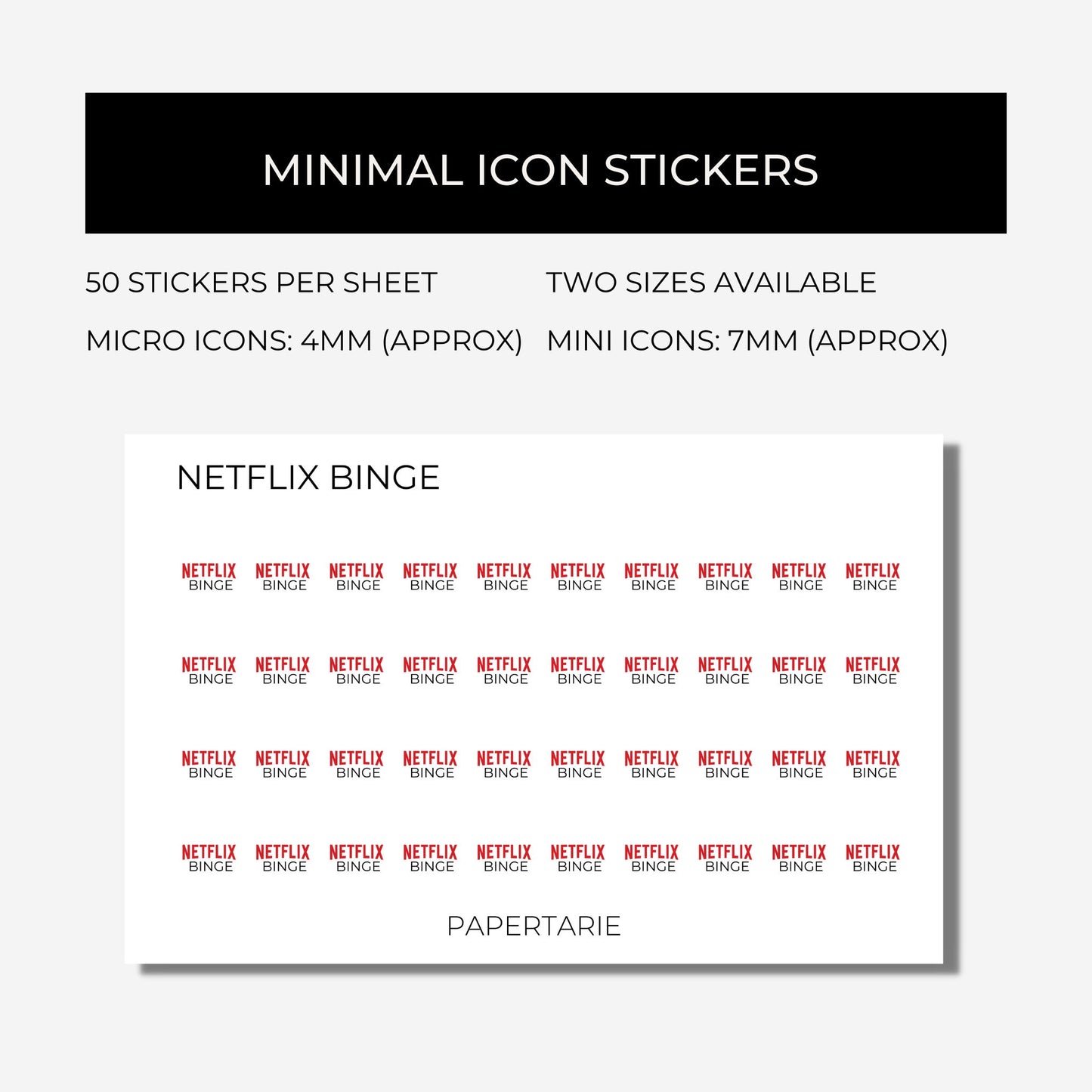 Mini Hobby Icon Stickers | Mini Icons | 23 Options | Transparent | Matte | Glossy | Minimal | Planner Stickers | Hobonichi