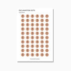 Exclamation Dot | Icon Stickers | Transparent Matte | Standard Size | Planner Stickers | Options