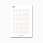 Flags | Shape Stickers | Transparent Matte | Standard Size | 12 Colours | Options