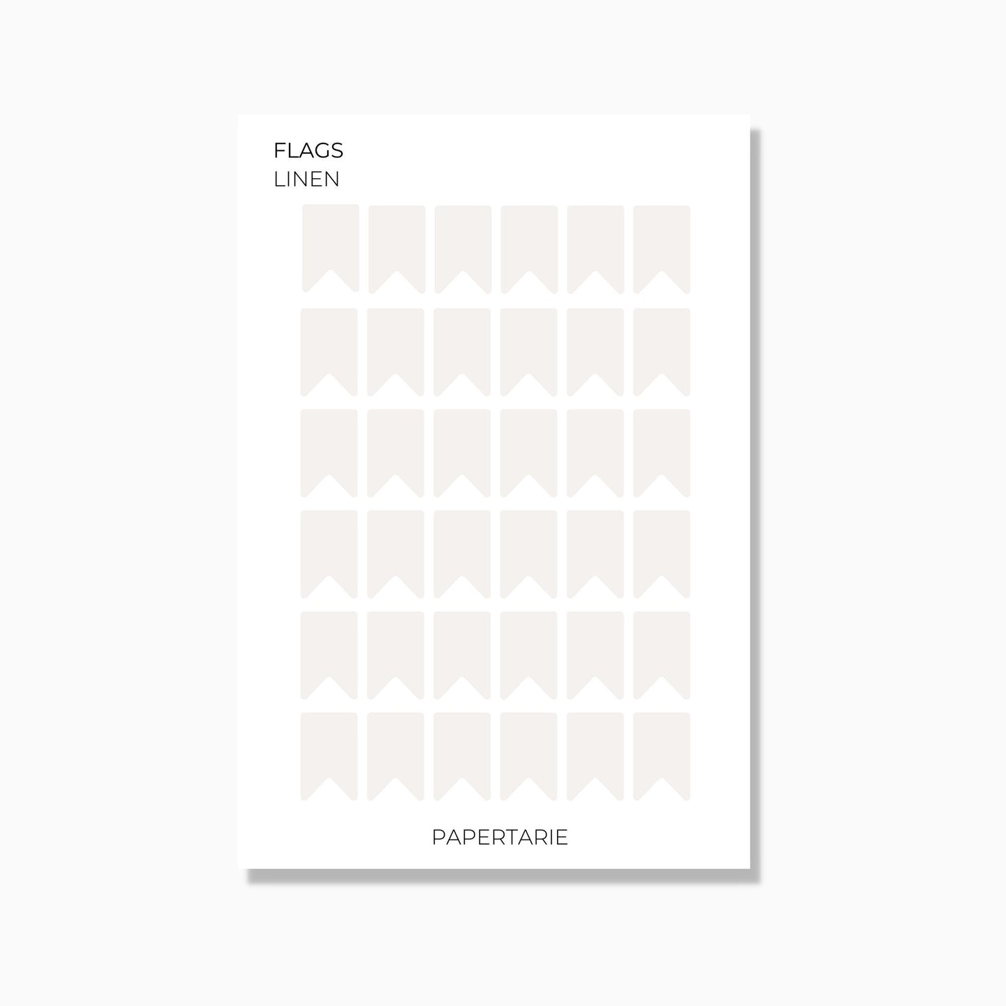 Flags | Shape Stickers | Transparent Matte | Standard Size | 12 Colours | Options