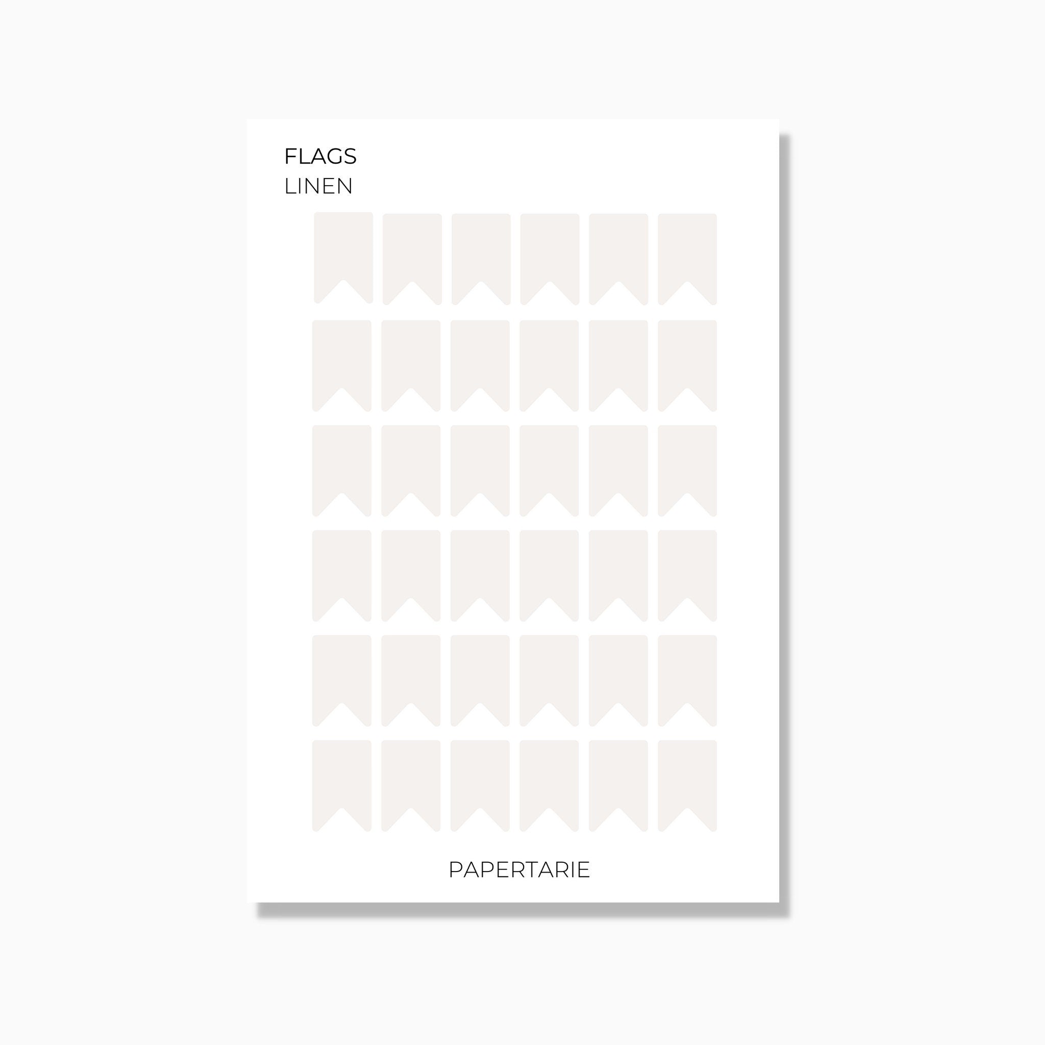 Flags | Shape Stickers | Transparent Matte | Standard Size | 12 Colours | Options