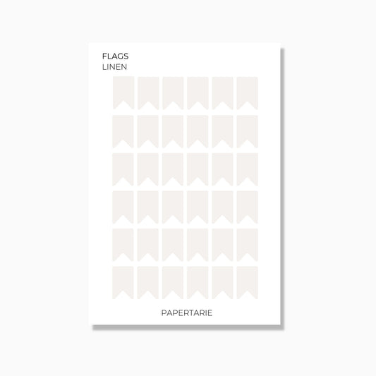Flags | Shape Stickers | Transparent Matte | Standard Size | 12 Colours | Options