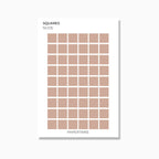 Medium Squares | Shape Stickers | Transparent | Matte | Glossy | Standard Size | Options
