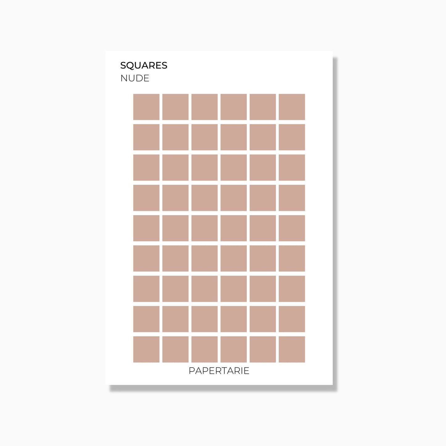 Medium Squares | Shape Stickers | Transparent | Matte | Glossy | Standard Size | Options