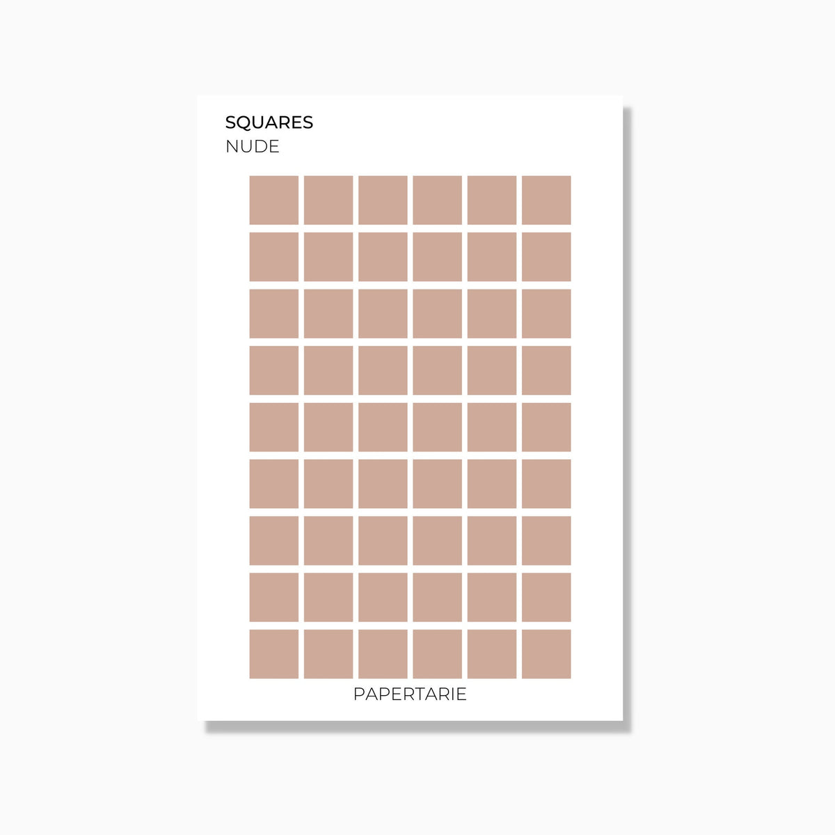 Medium Squares | Shape Stickers | Transparent | Matte | Glossy | Standard Size | Options