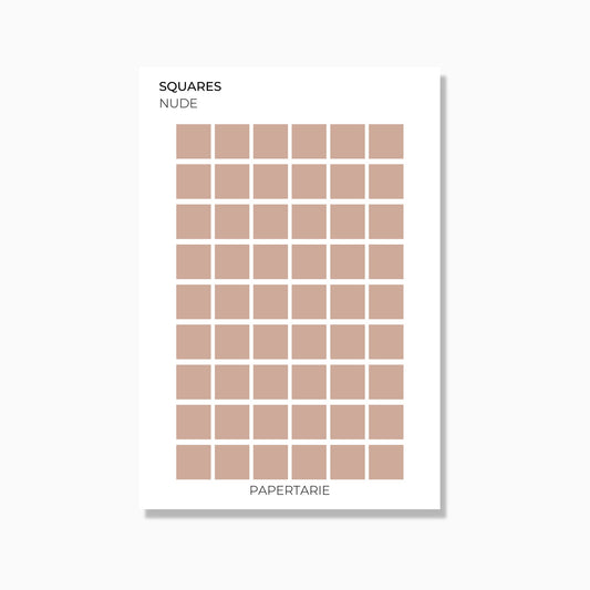 Medium Squares | Shape Stickers | Transparent | Matte | Glossy | Standard Size | Options