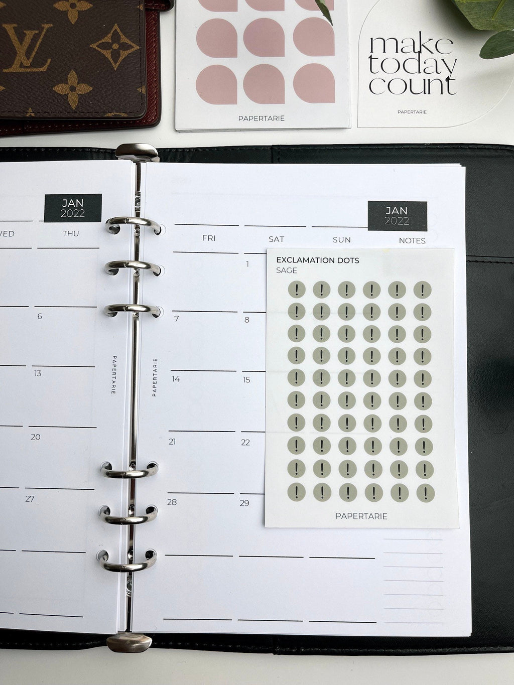 Exclamation Dot | Icon Stickers | Transparent Matte | Standard Size | Planner Stickers | Options