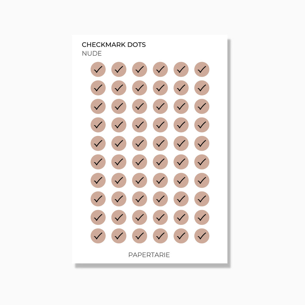 Checkmark Dot | Icon Stickers | Transparent Matte | Standard Size | Options