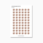 Checkmark Dot | Icon Stickers | Transparent Matte | Standard Size | Options