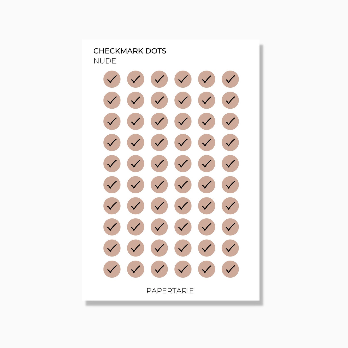 Checkmark Dot | Icon Stickers | Transparent Matte | Standard Size | Options
