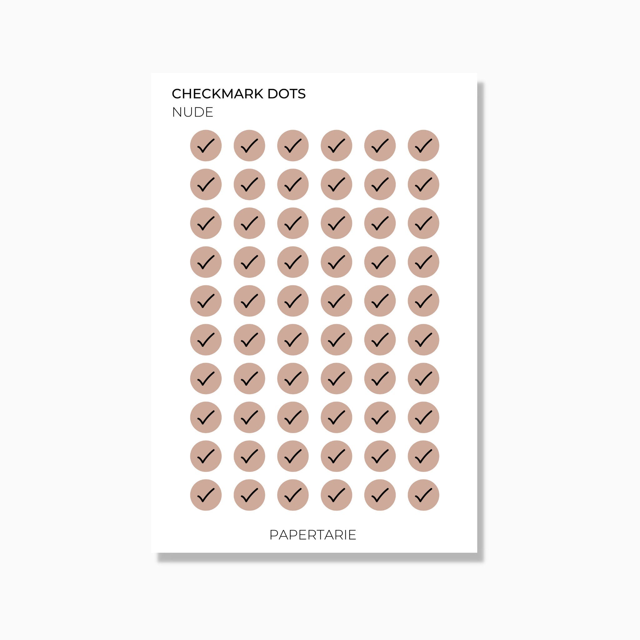 Checkmark Dot | Icon Stickers | Transparent Matte | Standard Size | Options