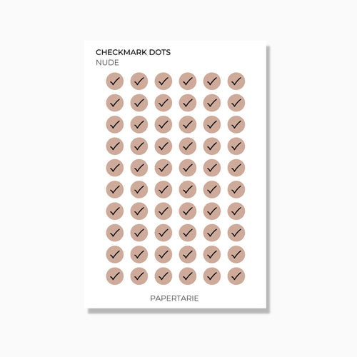 Checkmark Dot | Icon Stickers | Transparent Matte | Standard Size | Options