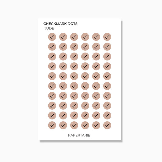 Checkmark Dot | Icon Stickers | Transparent Matte | Standard Size | Options