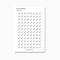 Black Checkmark Dot | Icon Stickers | Transparent | Matte | Glossy | Standard Size | Planner Stickers | Functional | Icon | Tick
