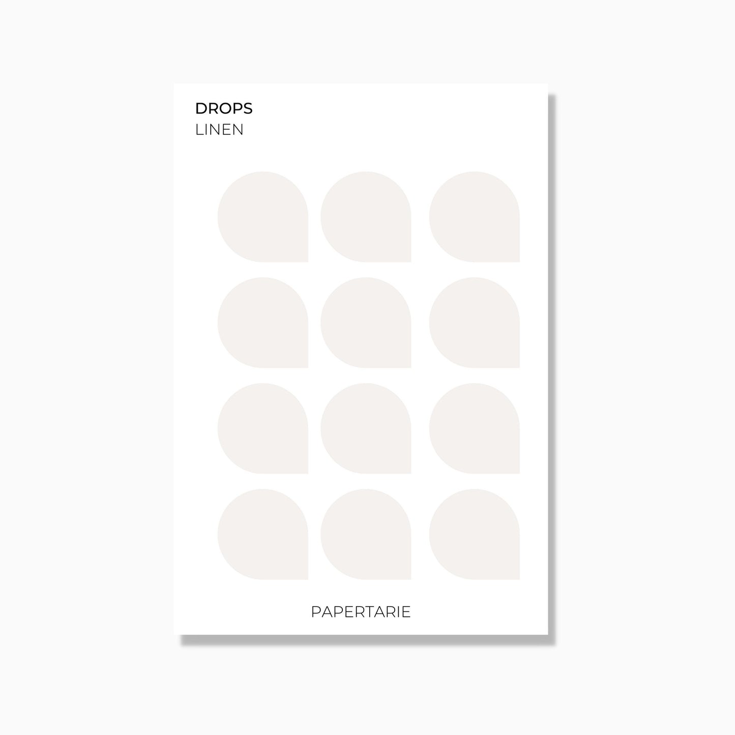 Large Drops | Shape Stickers | Transparent | Matte | Glossy | Standard Size | Options