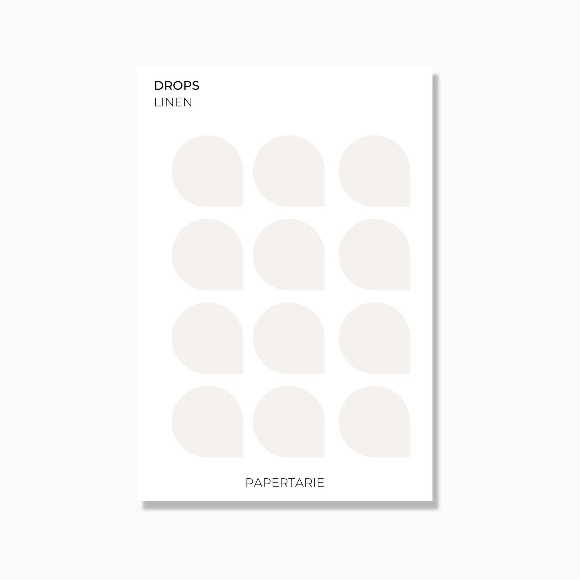 Large Drops | Shape Stickers | Transparent | Matte | Glossy | Standard Size | Options