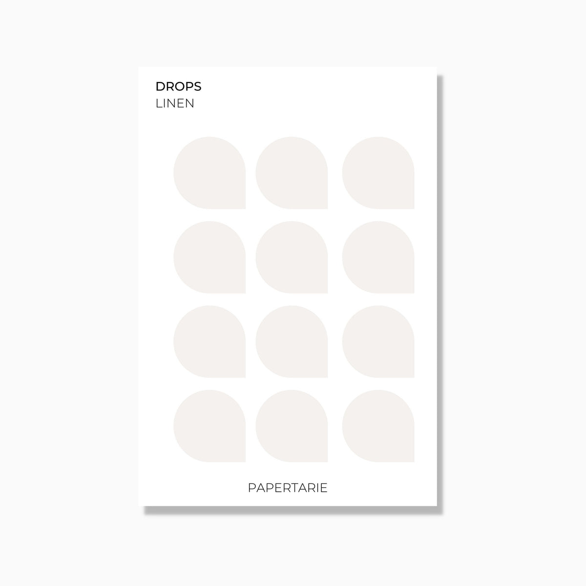 Large Drops | Shape Stickers | Transparent | Matte | Glossy | Standard Size | Options