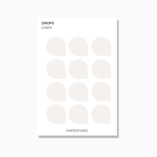 Large Drops | Shape Stickers | Transparent | Matte | Glossy | Standard Size | Options