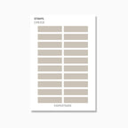 Strips | Shape Stickers | Transparent Matte | Standard Size | 12 Colours | Options
