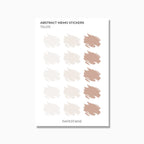 Memo Stickers | Watercolour Patch | Transparent Matte | Standard Size | Options