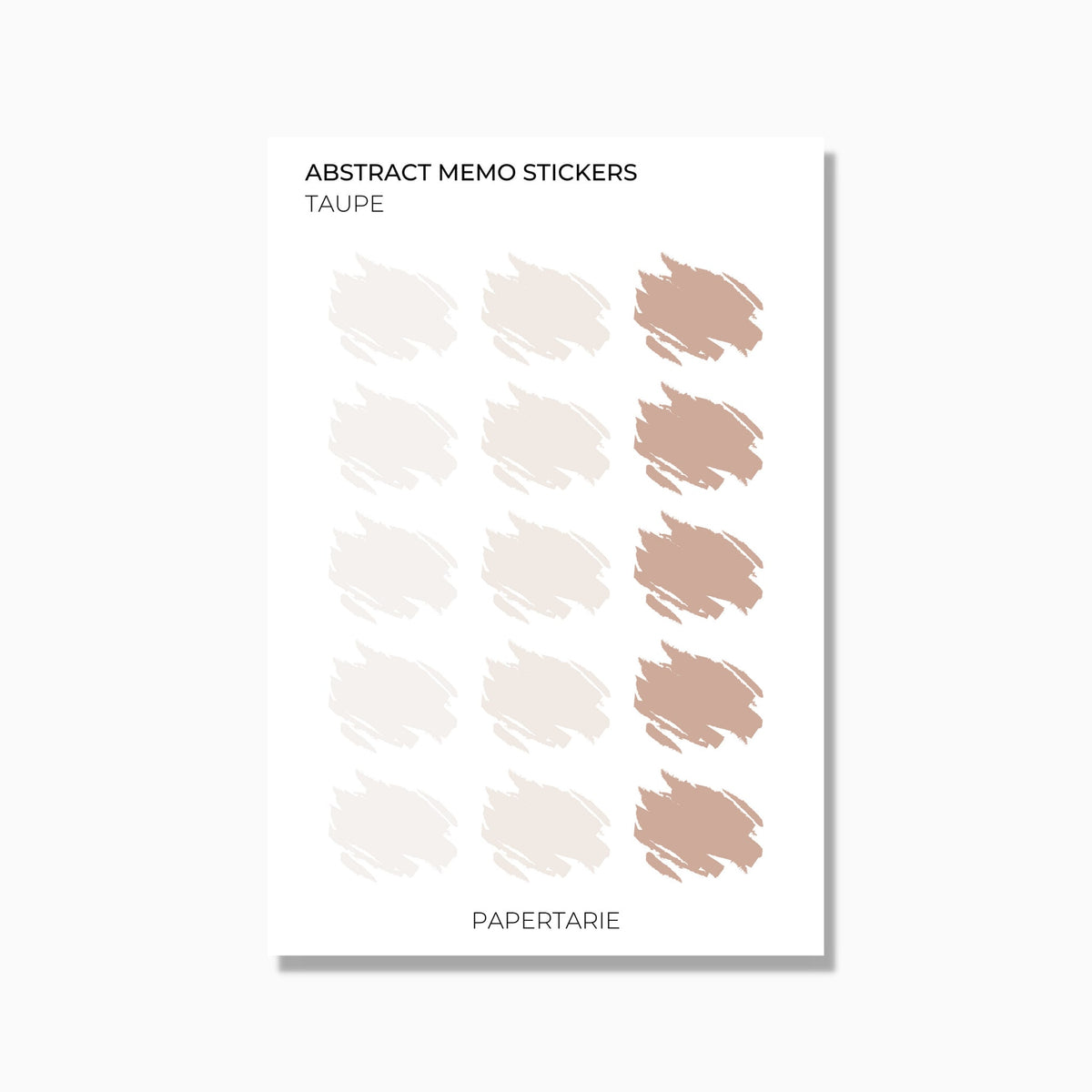 Memo Stickers | Watercolour Patch | Transparent Matte | Standard Size | Options
