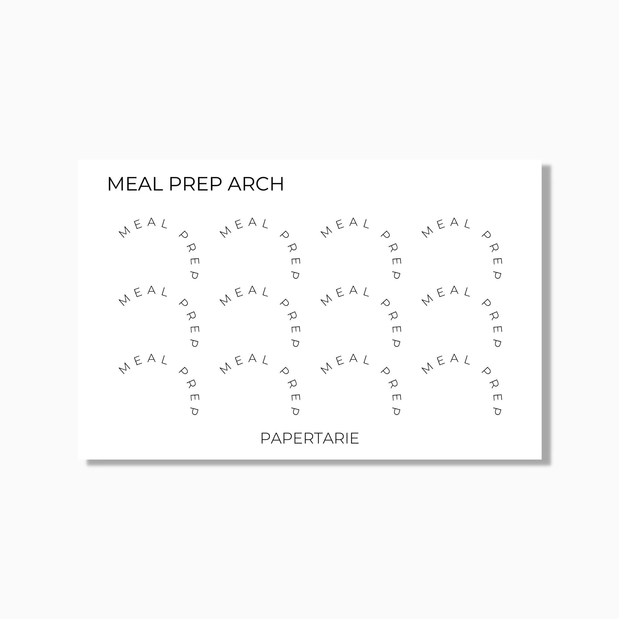 Arch Stickers | Custom | Mini Text Stickers | Transparent Matte | Minimal