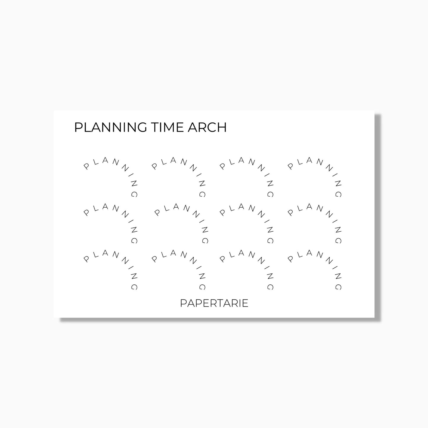 Arch Stickers | Custom | Mini Text Stickers | Transparent Matte | Minimal
