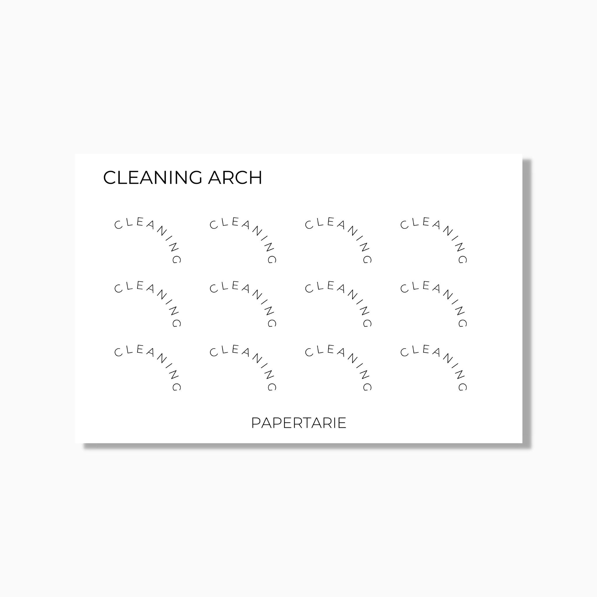 Arch Stickers | Custom | Mini Text Stickers | Transparent Matte | Minimal