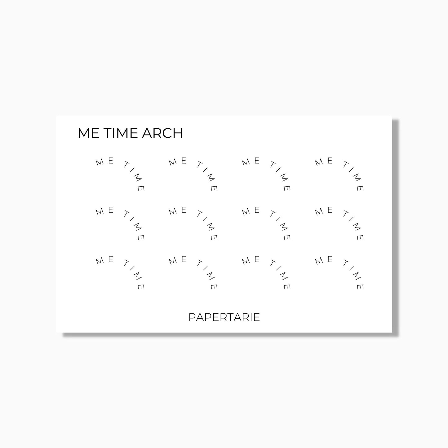 Arch Stickers | Custom | Mini Text Stickers | Transparent Matte | Minimal