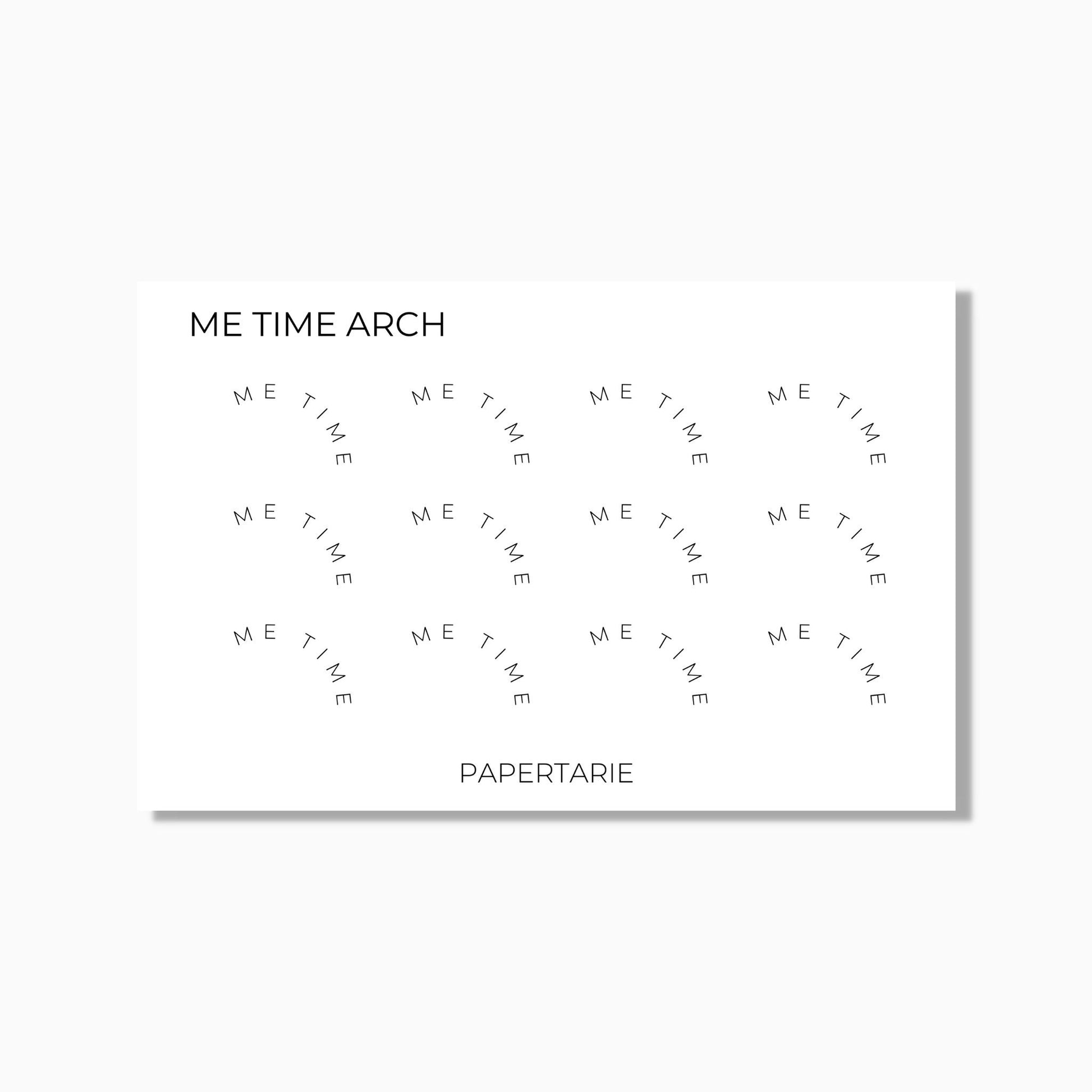 Arch Stickers | Custom | Mini Text Stickers | Transparent Matte | Minimal