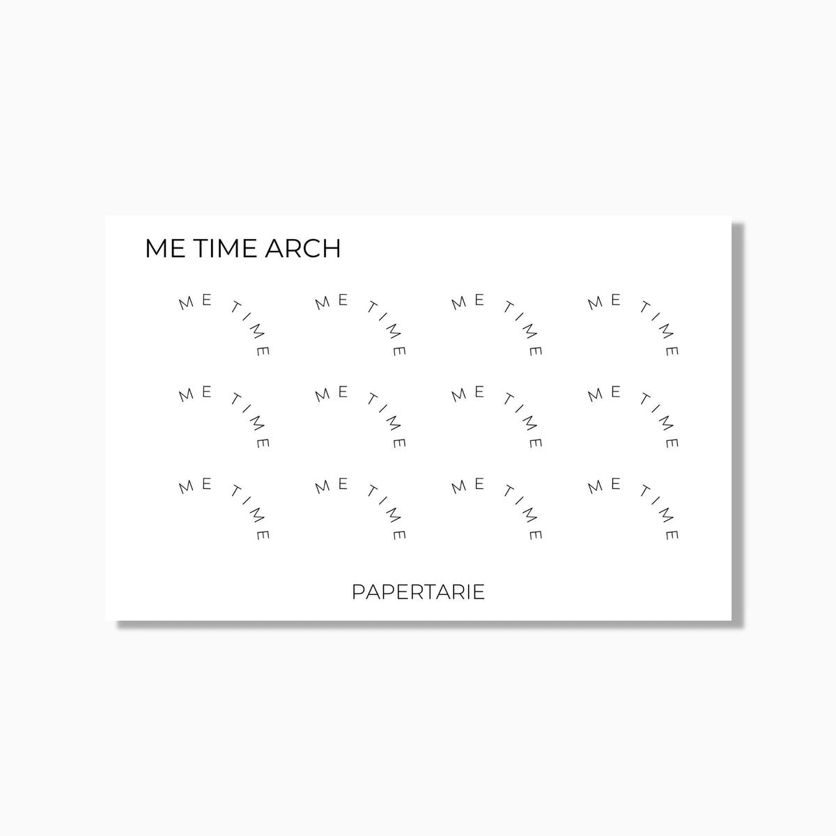 Arch Stickers | Custom | Mini Text Stickers | Transparent Matte | Minimal