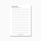 Shadow Box Checkmarks | Functional Stickers | Transparent Matte | Standard Size | Options