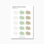 Memo Stickers | Watercolour Patch | Transparent Matte | Standard Size | Options