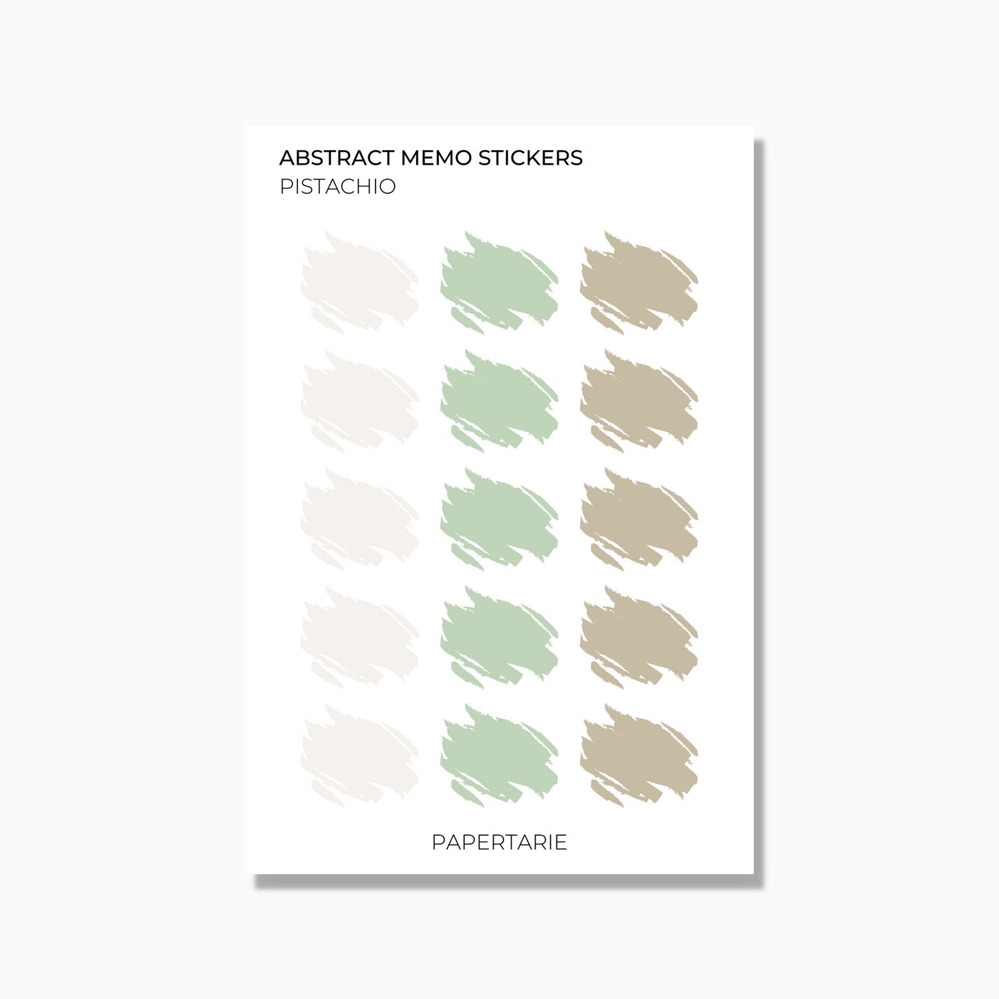 Memo Stickers | Watercolour Patch | Transparent Matte | Standard Size | Options