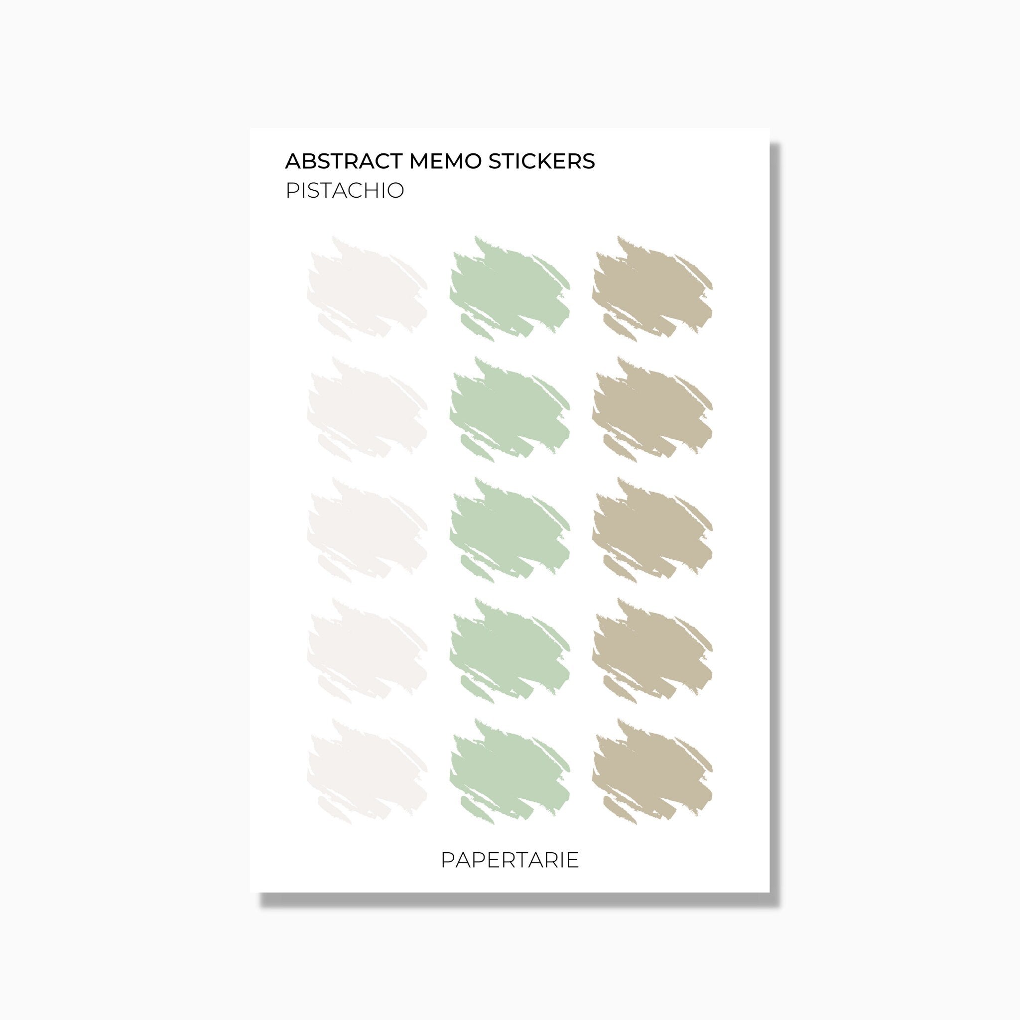 Memo Stickers | Watercolour Patch | Transparent Matte | Standard Size | Options