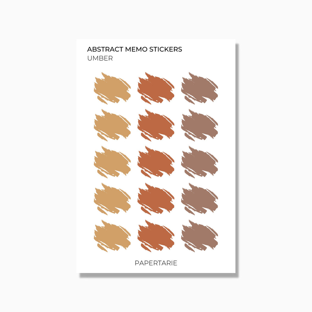 Memo Stickers | Watercolour Patch | Transparent Matte | Standard Size | Options
