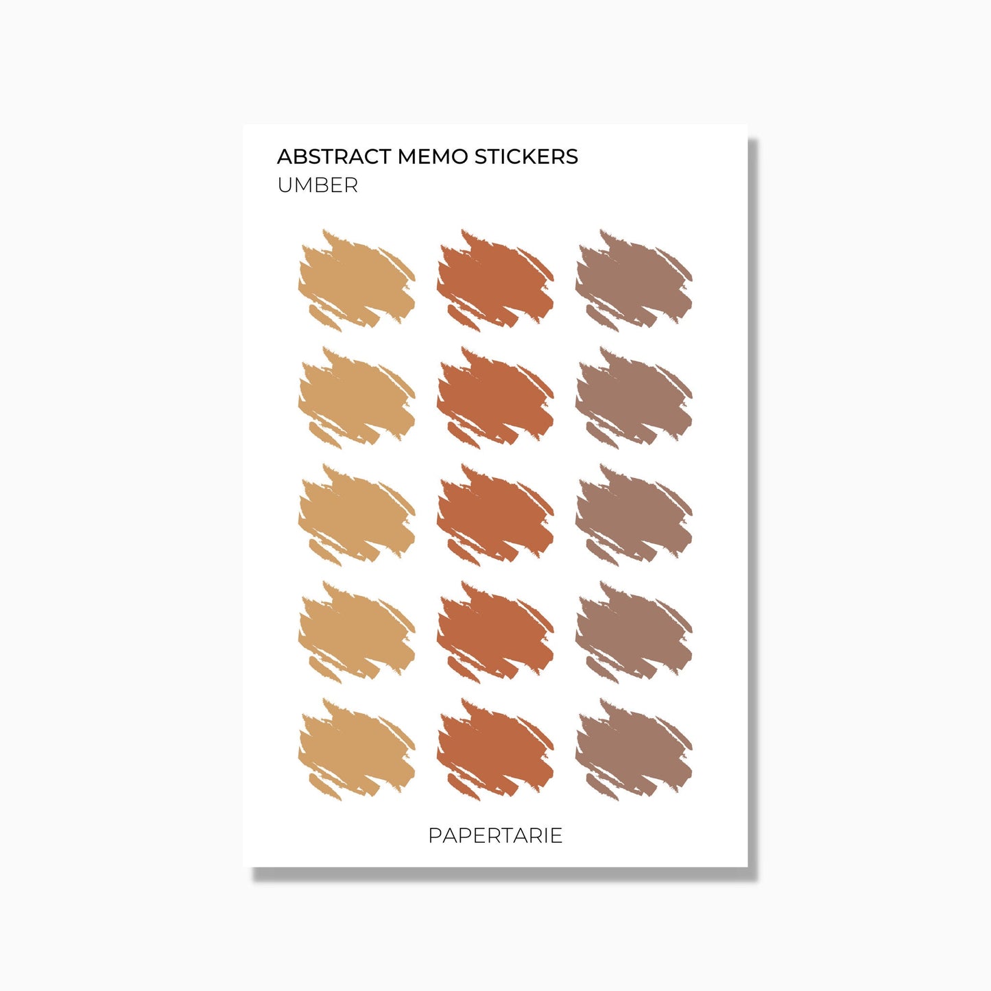 Memo Stickers | Watercolour Patch | Transparent Matte | Standard Size | Options