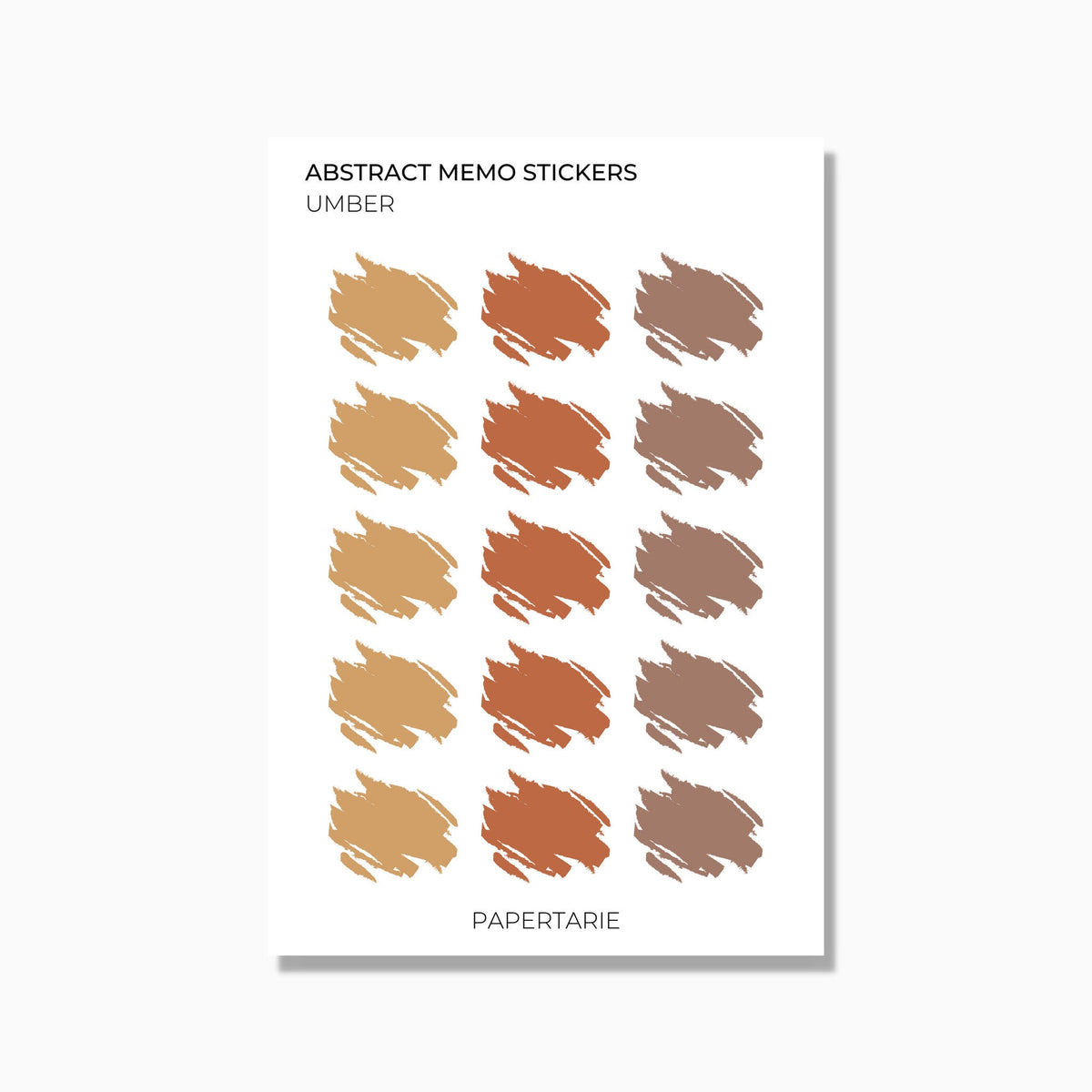 Memo Stickers | Watercolour Patch | Transparent Matte | Standard Size | Options