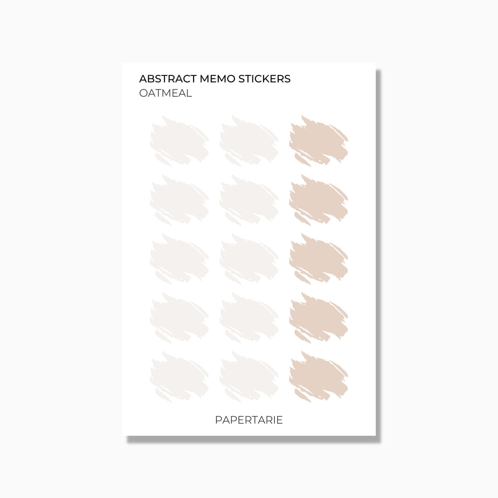 Memo Stickers | Watercolour Patch | Transparent Matte | Standard Size | Options