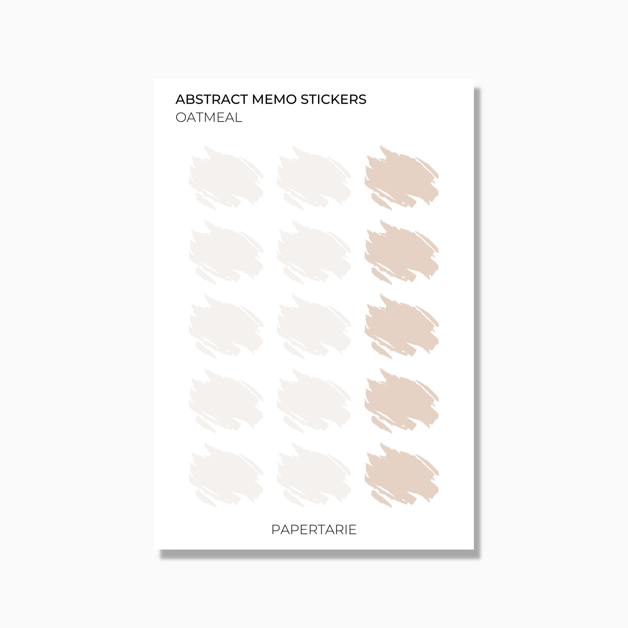 Memo Stickers | Watercolour Patch | Transparent Matte | Standard Size | Options