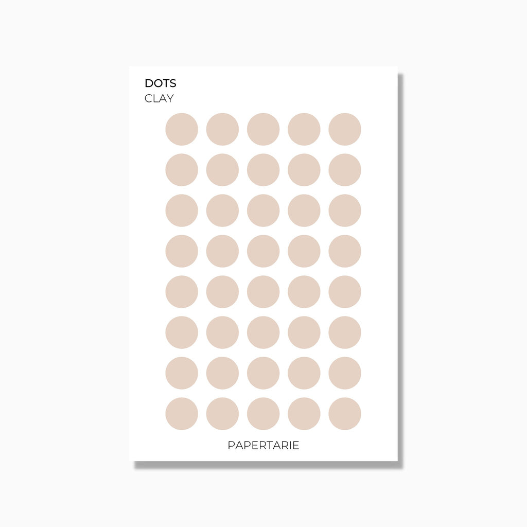 Medium Dots | Shape Stickers | Transparent | Matte | Glossy | Standard Size | Options