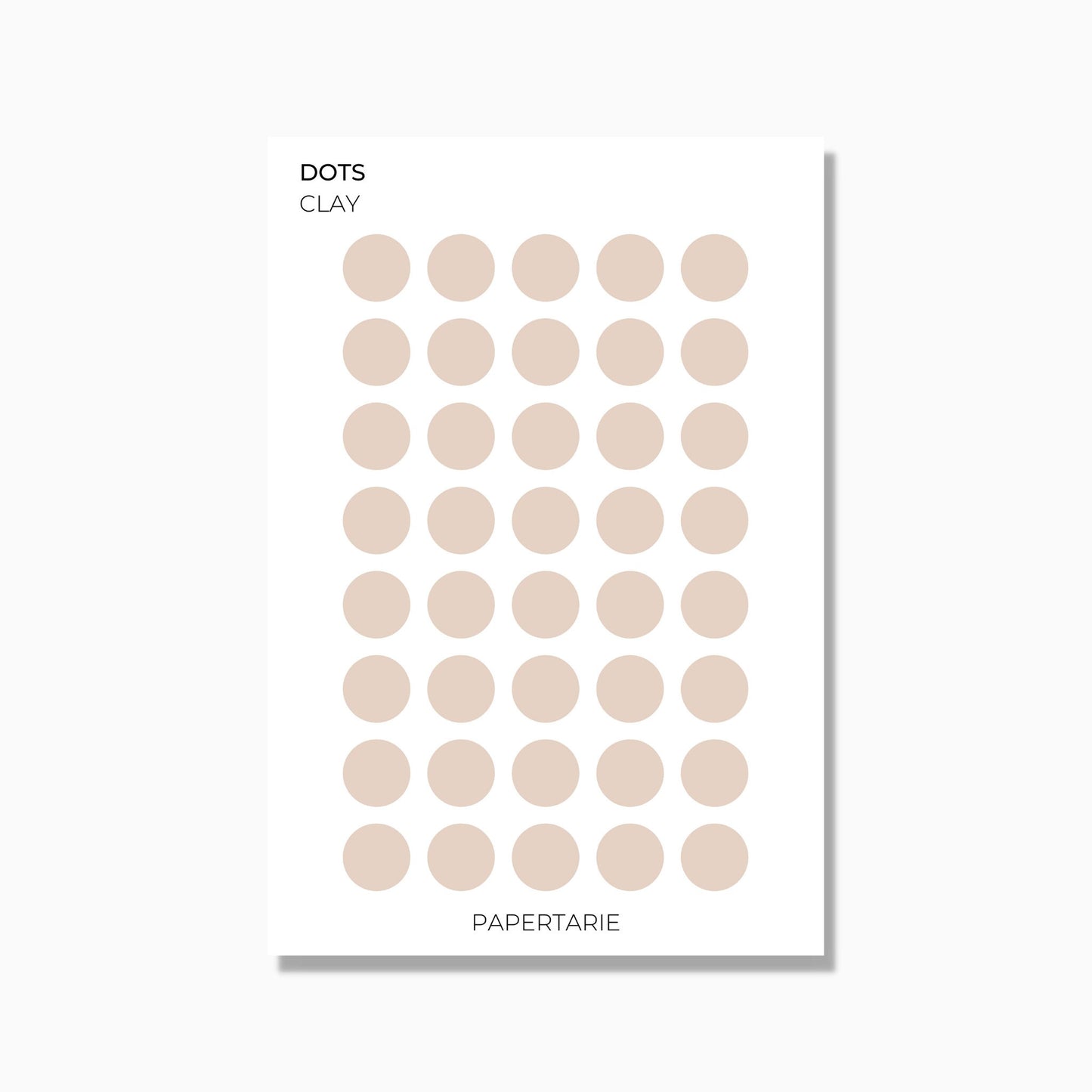 Medium Dots | Shape Stickers | Transparent | Matte | Glossy | Standard Size | Options
