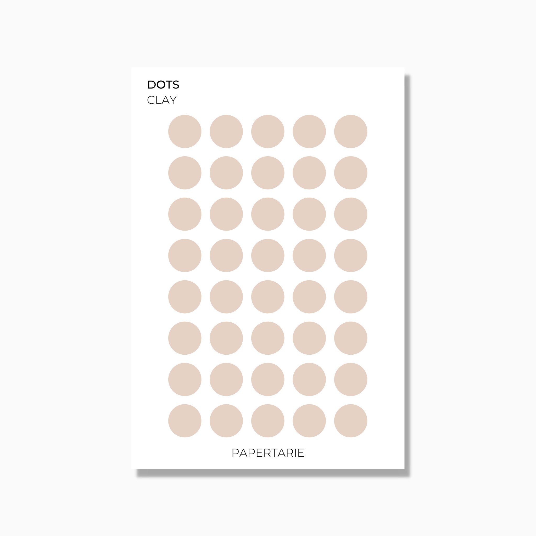 Medium Dots | Shape Stickers | Transparent | Matte | Glossy | Standard Size | Options
