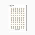 Dots | 3 Sizes | Shape Stickers | Transparent Matte | Standard Size | Options
