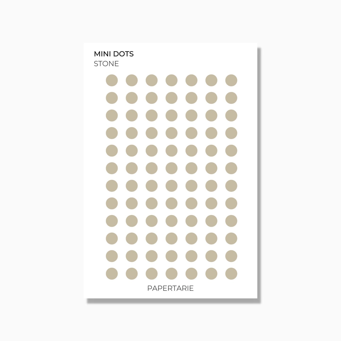 Dots | 3 Sizes | Shape Stickers | Transparent Matte | Standard Size | Options