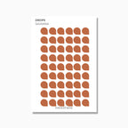 Medium Drops | Shape Stickers | Transparent | Matte | Glossy | Standard Size | Options