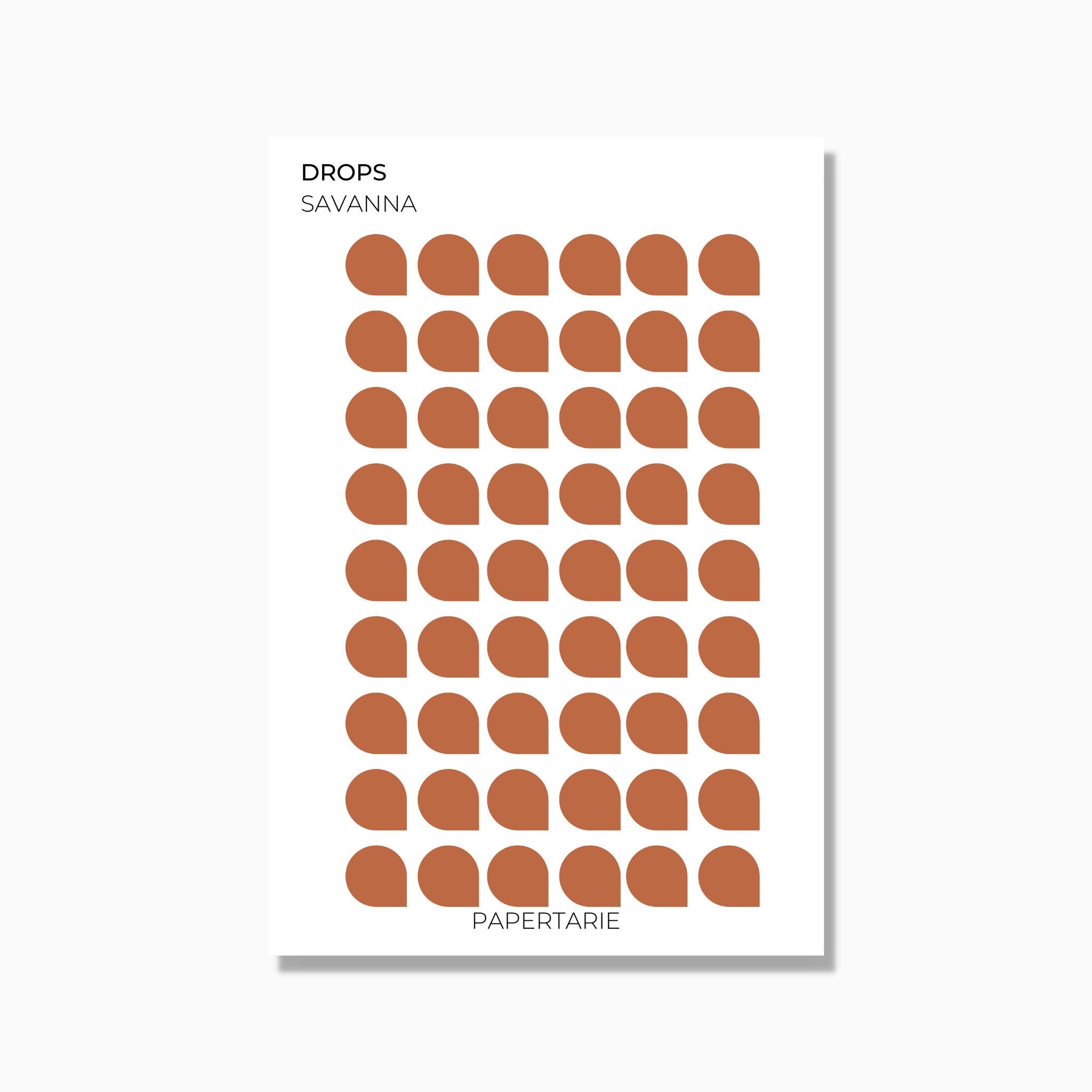 Medium Drops | Shape Stickers | Transparent | Matte | Glossy | Standard Size | Options