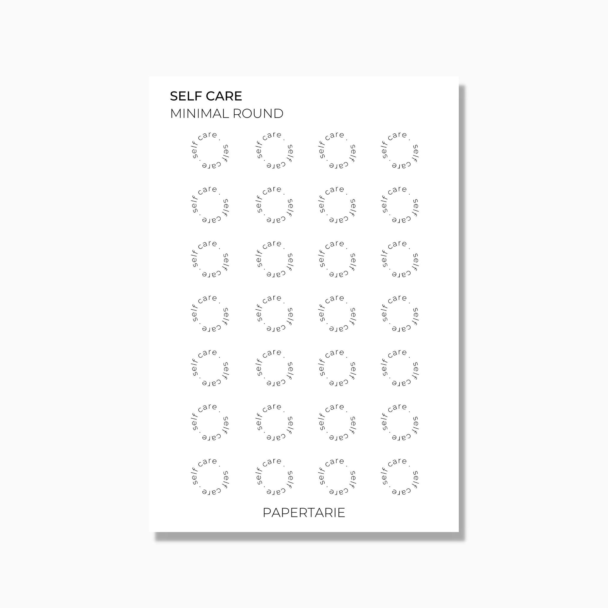 Round Text Stickers | Custom | Minimal Design | Transparent Matte | Standard Size