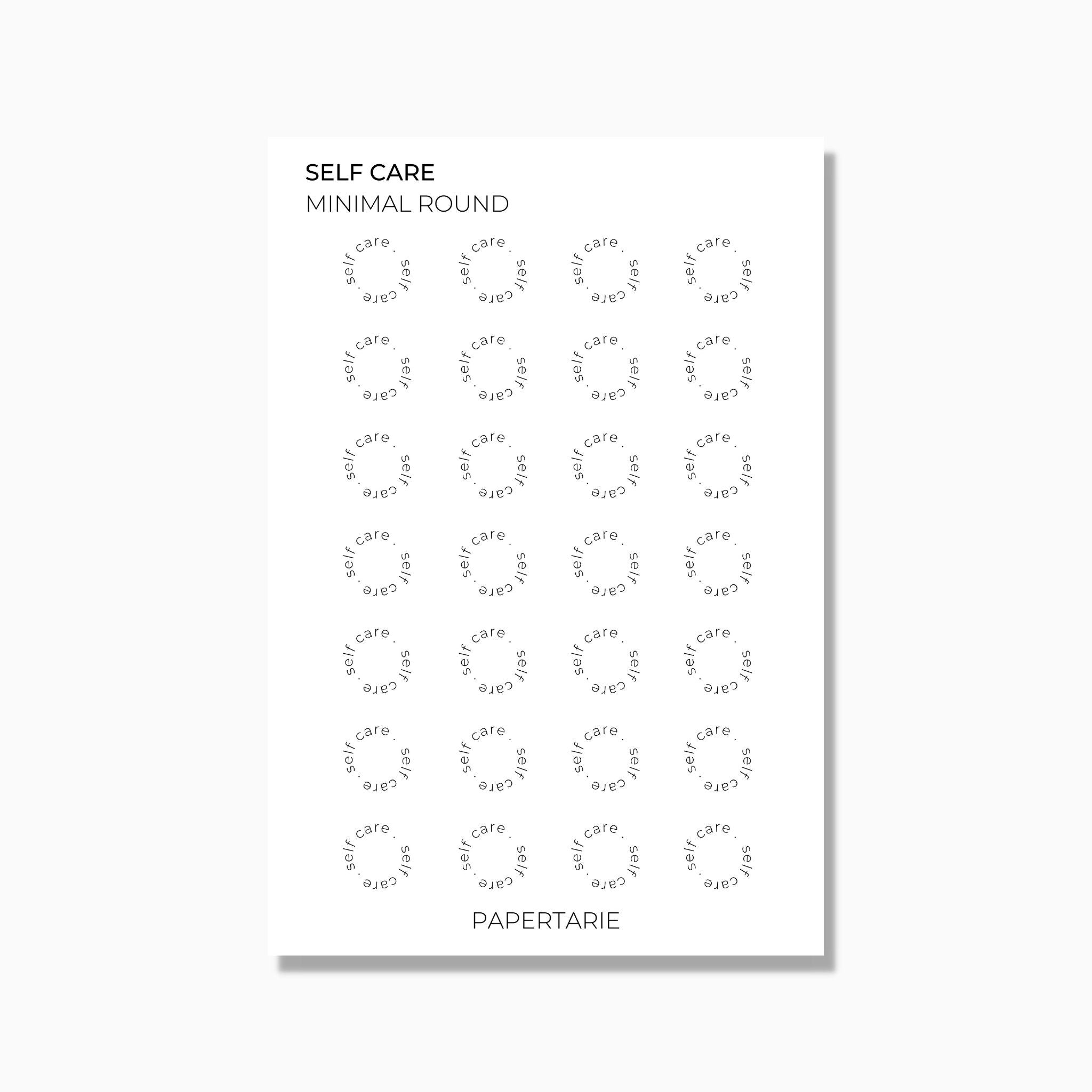 Round Text Stickers | Custom | Minimal Design | Transparent Matte | Standard Size